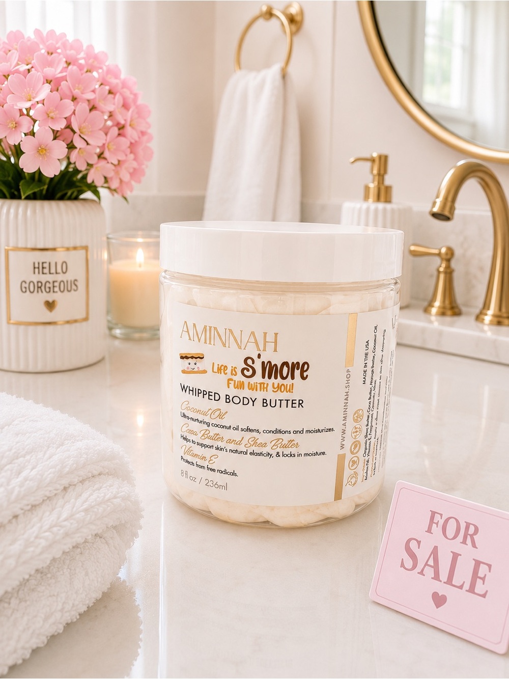 AMINNAH S'more Whipped Body Butter